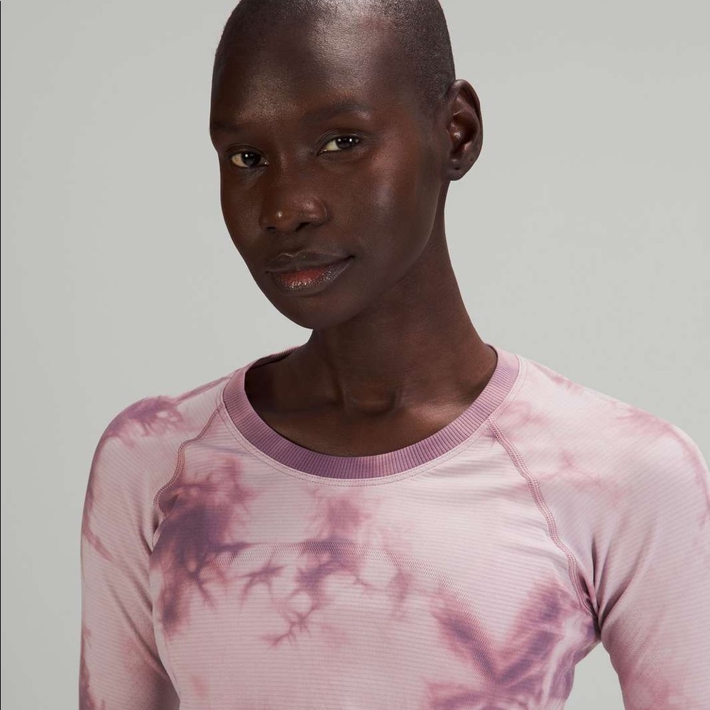 Lululemon Swiftly Tech Long Sleeve Shirt 2.0 *Online Only, Marble Dye Plum, 4